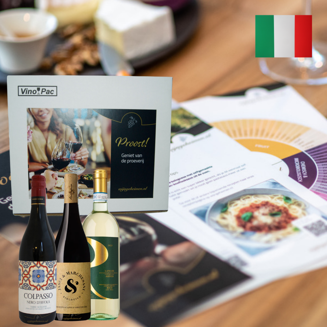 Wijnproeverij-box Italie